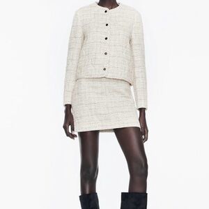 Zara Quilted Textured Jacket